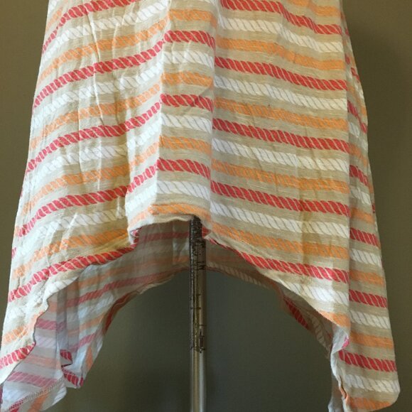 Y2K Suzy Shier Rope Print Rayon Handkerchief Hem Tank Top - Picture 7 of 16